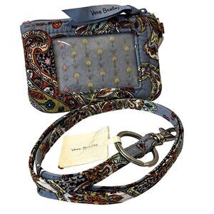 Vera Bradley ID Case & Lanyard Provence Paisley Print NWT RETIRED PATTERN